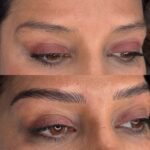 before and after powder brows permanent makeup Toronto
