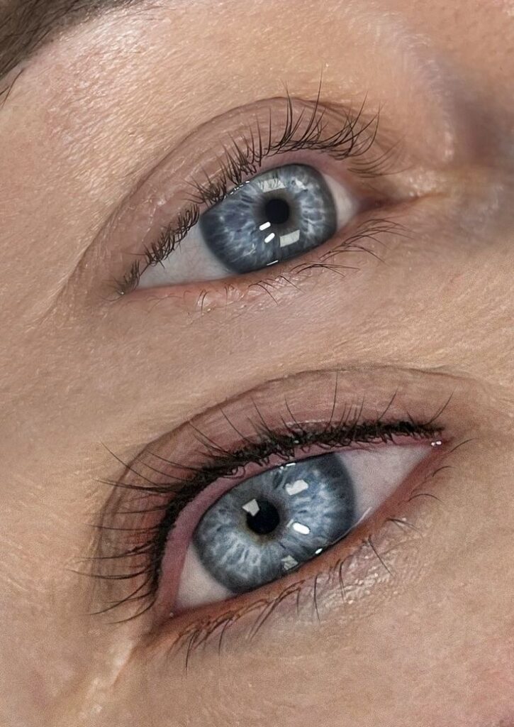 lash line enhancement consultation at Victoria Studio Etobicoke – eye assessment before permanent makeup