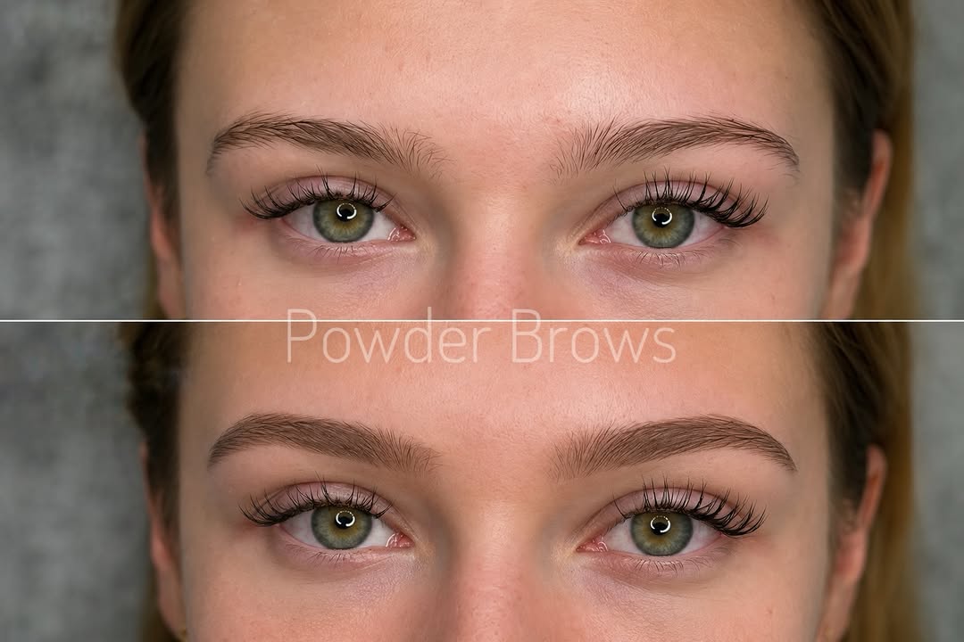 Oily skin client considering permanent makeup at Victoria Studio in Toronto for Nano Brows and Powder Brows