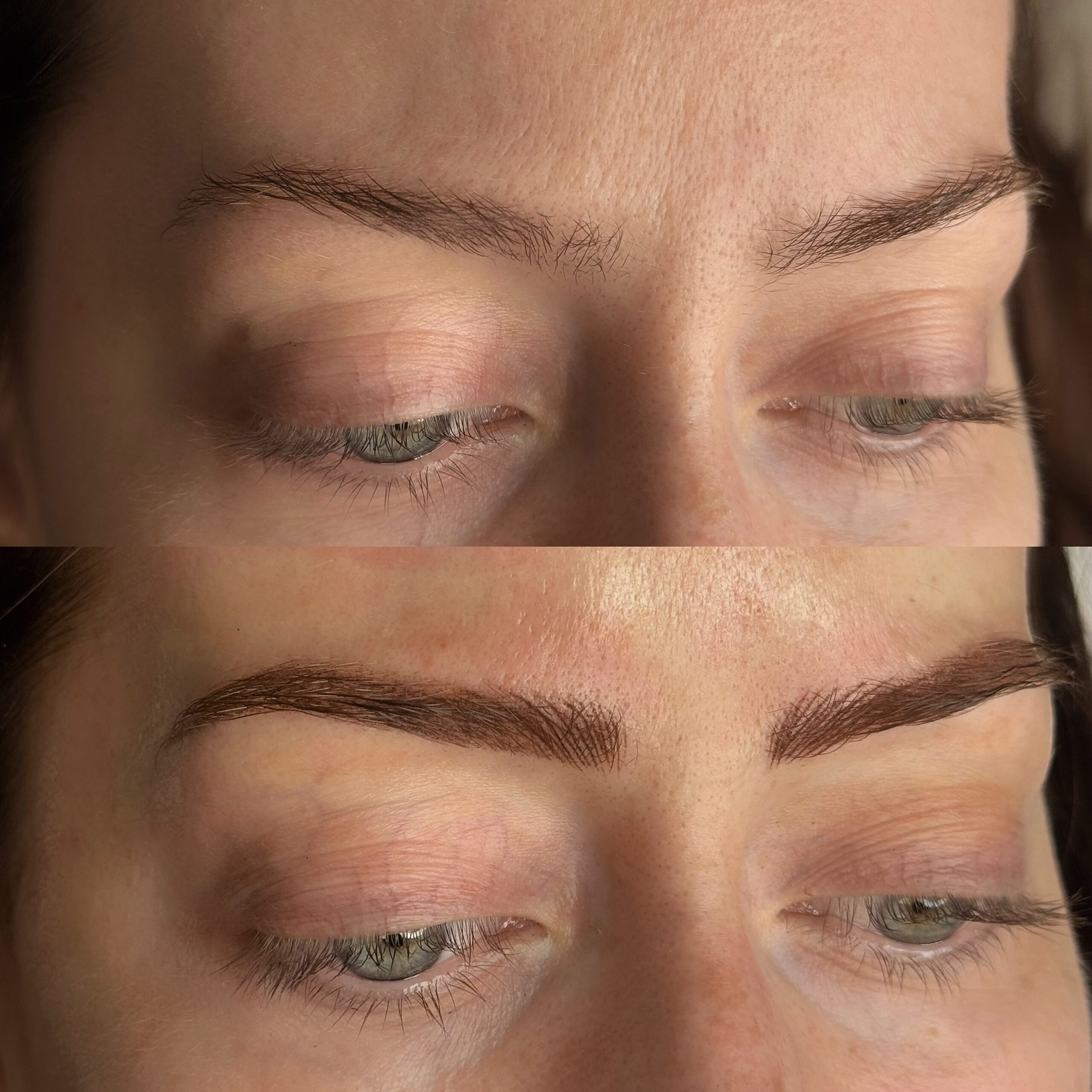 Combo brows permanent makeup for fuller natural looking eyebrows Toronto