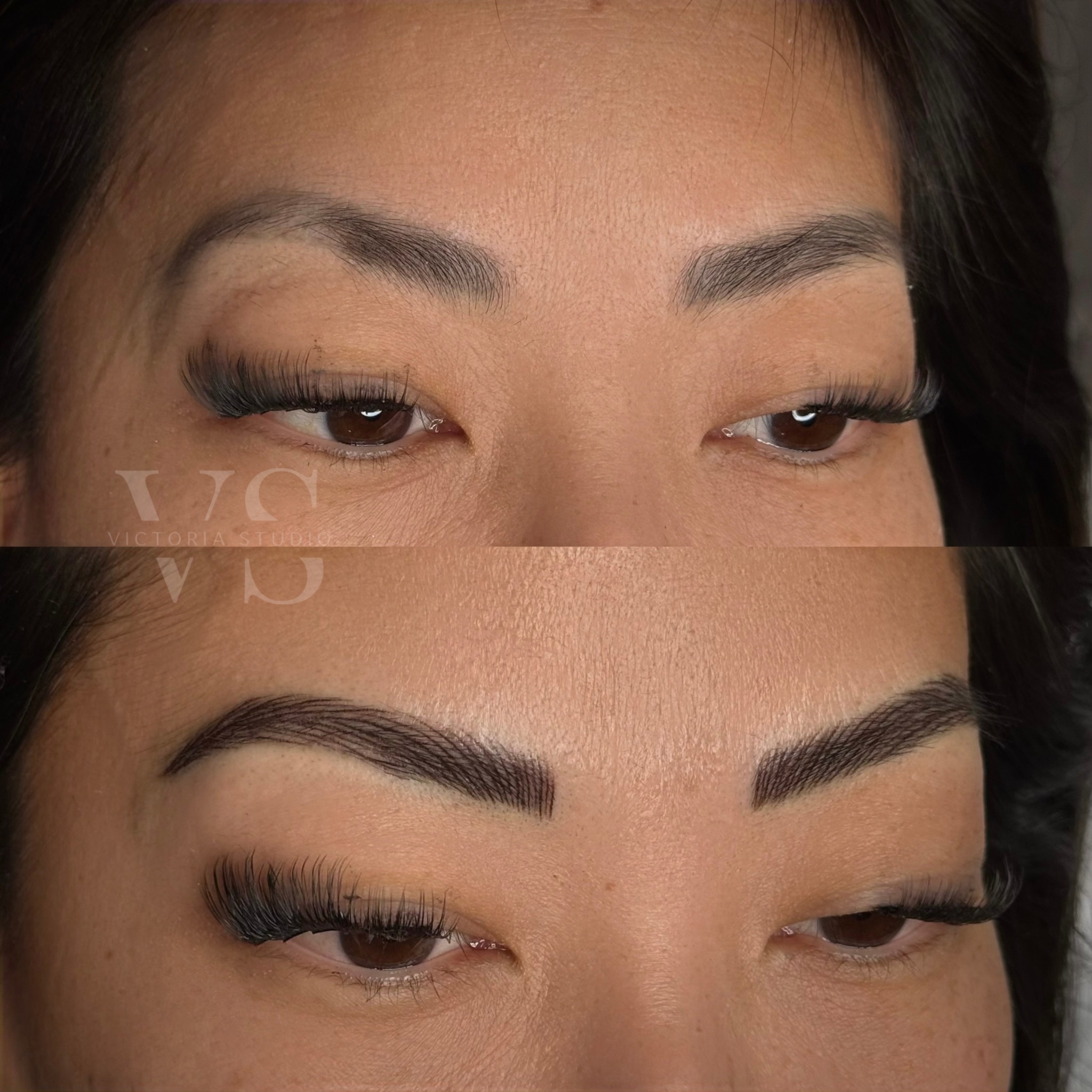 Custom nano brows thin eyebrows Victoria Studio Etobicoke