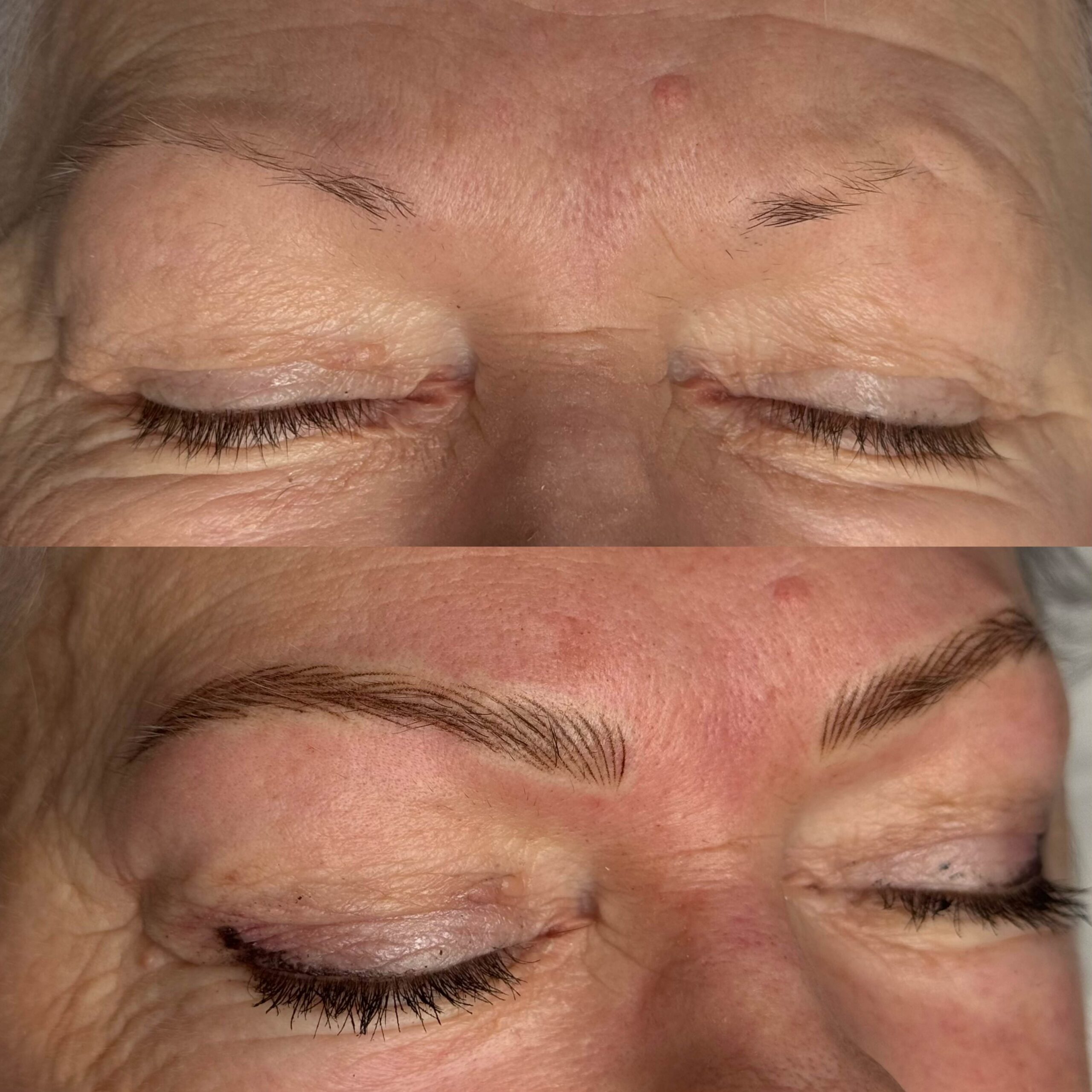Nano brows hair stroke permanent makeup Toronto