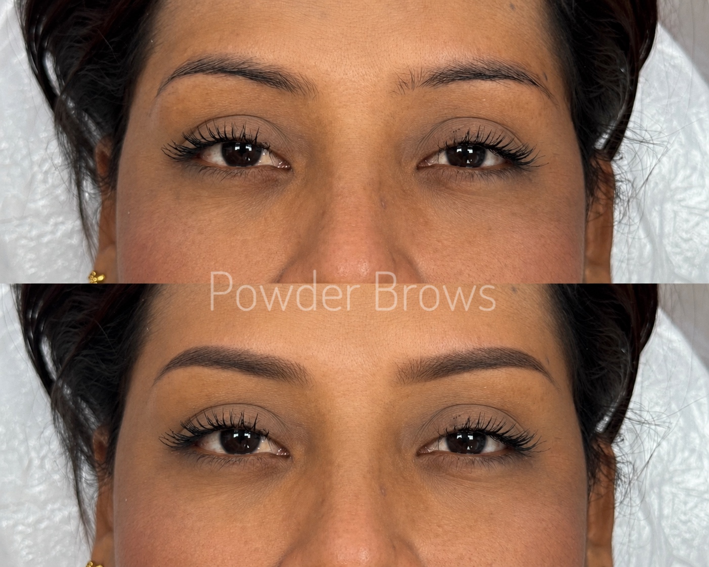 Powder brows soft defined eyebrows Toronto client